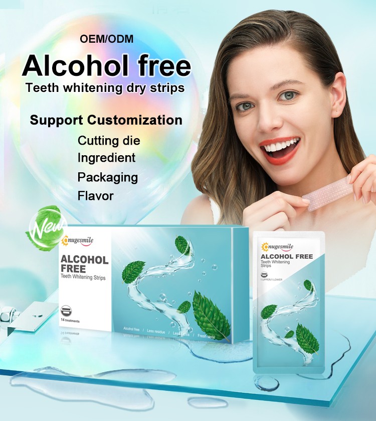 Alcohol Free Teeth Whitening Dry Strips