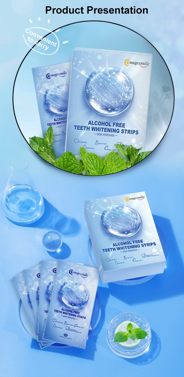 Alcohol Free Teeth Whitening Dry Strips