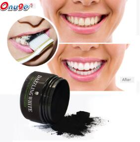 Activated charcoal teeth whitening powder